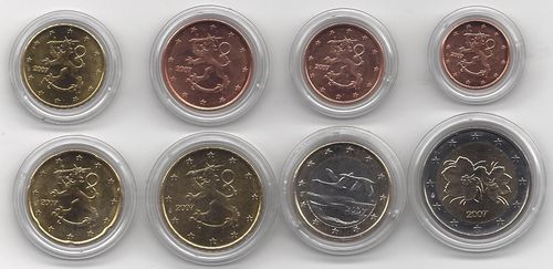 Finland 1 cent - 2 euro set