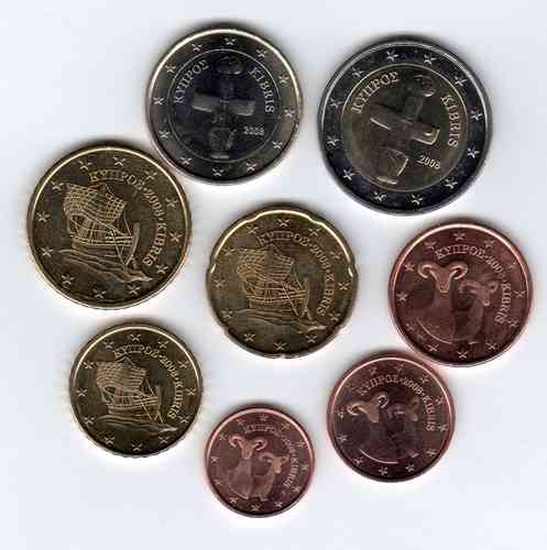 Cyprus 1 cent - 2 euro set
