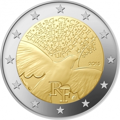2 Euro France 2015-1 peace in Europe