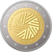 2 Euro Lettland 2015 Rat der EU