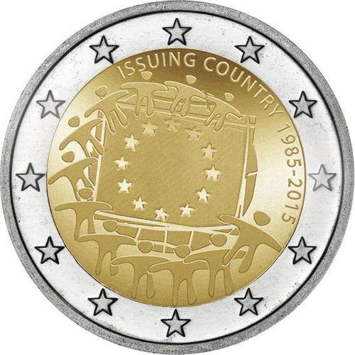 2 euro common commemorative coin 2015 European Flag