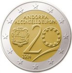 2 Euro Andorra 2014 Europarat