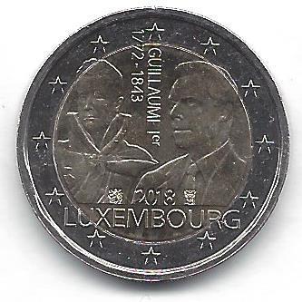 2 Euro Luxembourg 2018-2 Guillaume I