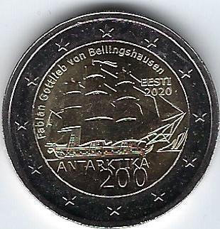 2 Euro Estland 2020-2 Antarktis